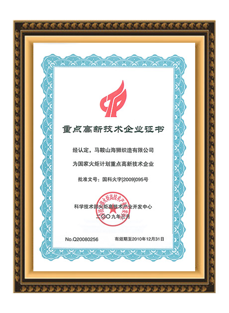 国家火炬计划高新技术企业