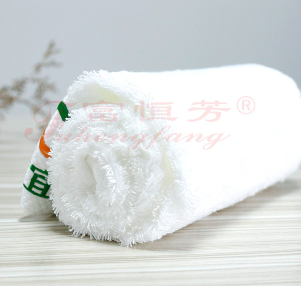 16S螺旋铂金缎面酒店毛巾定制